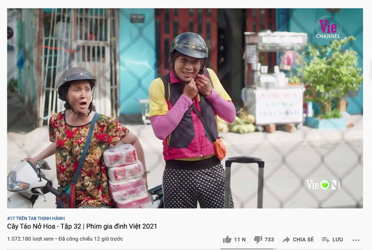 'Cây táo nở hoa' phá kỷ lục phim truyền hình với hơn 200.000 lượt xem cùng lúc trên Youtube