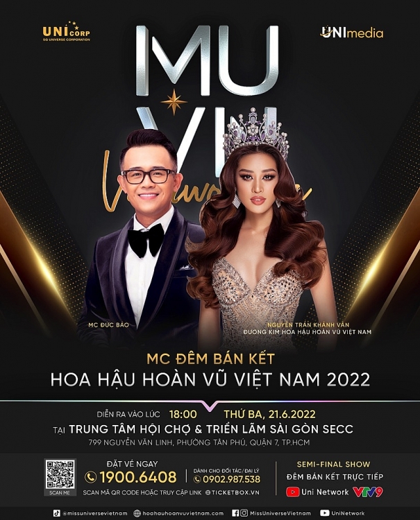 Hàng loạt Hoa - Á hậu và nghệ sĩ hàng đầu Việt Nam hội tụ tại đêm bán kết 'Hoa hậu hoàn vũ Việt Nam 2022'