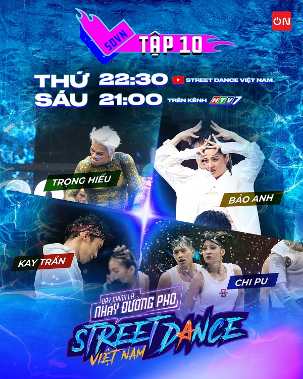 Chi Pu biến sân khấu thành nơi tắm gội, Trọng Hiếu mang cả 'Aquaman' và nàng tiên cá đến 'Street Dance Vietnam'