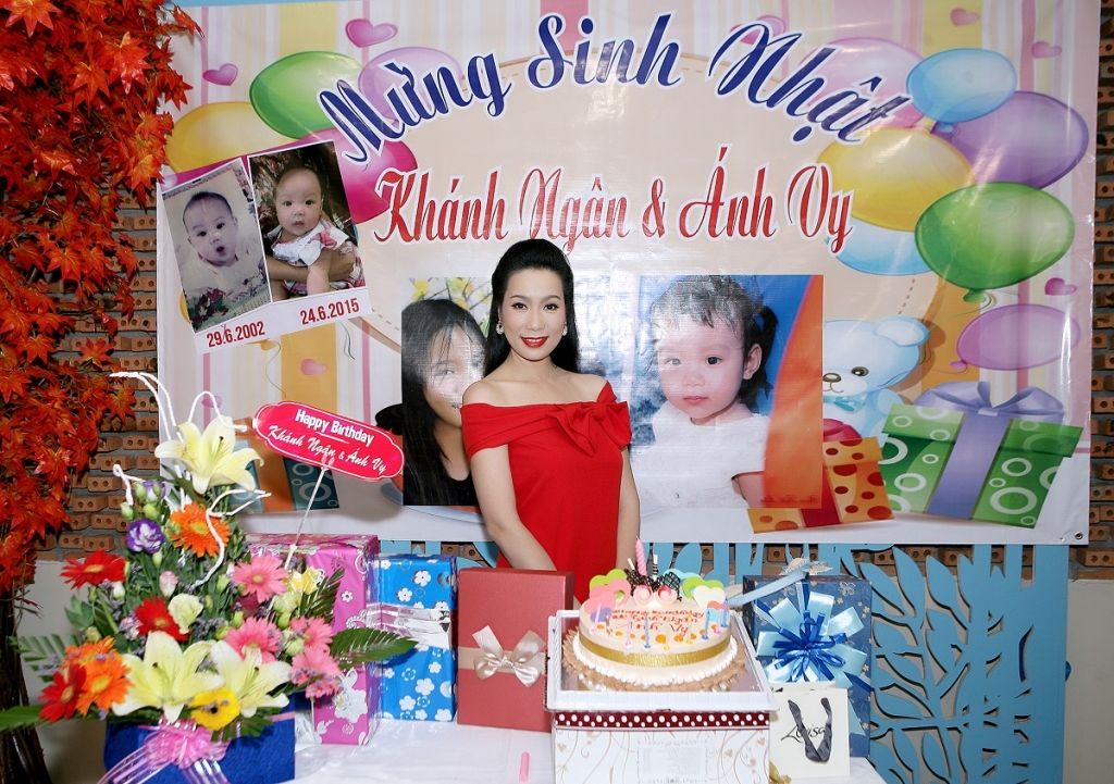 gia dinh trinh kim chi mung sinh nhat hai co cong chua