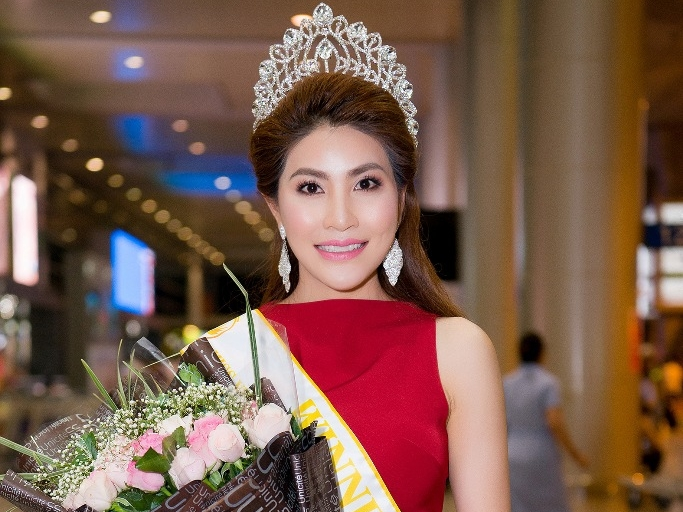 'Hoa hậu Đại sứ Hoàn vũ người Việt 2018' Mai Thị Ngọc Hiệp về nước