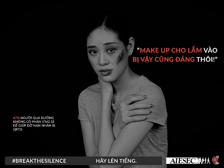 hoa hau khanh van va mc dustin phuc nguyen ket hop trong bo anh chu de break the silence