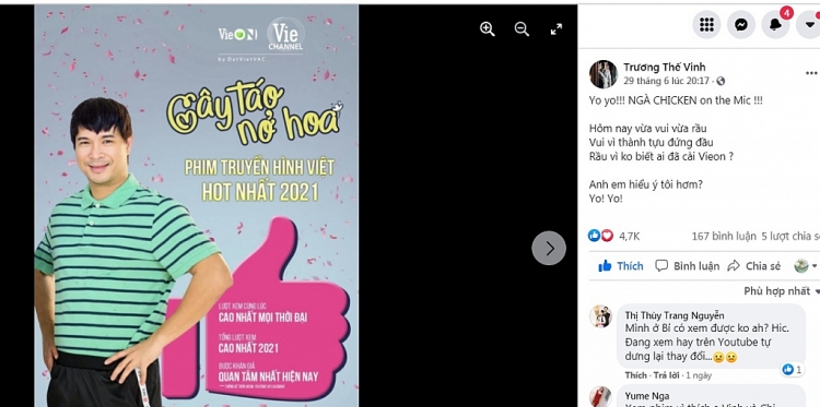 'Cây táo nở hoa' đạt hơn 350 triệu lượt xem: Trương Thế Vinh, Thúy Ngân, Nhã Phương, Song Luân… cùng nhau chúc mừng kỷ lục mới