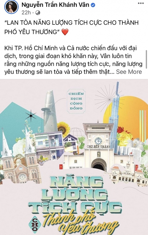Đàm Vĩnh Hưng, Trấn Thành, Hồ Ngọc Hà cùng hàng trăm nghệ sĩ Việt kêu gọi khán giả lan tỏa năng lượng tích cực cho thành phố