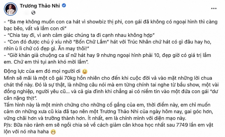 Loạt ảnh 'kinh hoàng' trong quá khứ của Trương Thảo Nhi và cú sốc bị người yêu bỏ vì ngoại hình