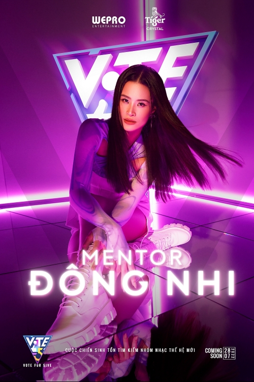 'Vote for five': Show sống còn đầu tiên của Việt Nam công bố Mentor là Đông Nhi, Trúc Nhân