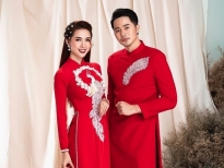 Hoa hậu Phan Thị Mơ kết đôi cùng Dương Mạc Anh Quân trong thiết kế áo dài Minh Châu