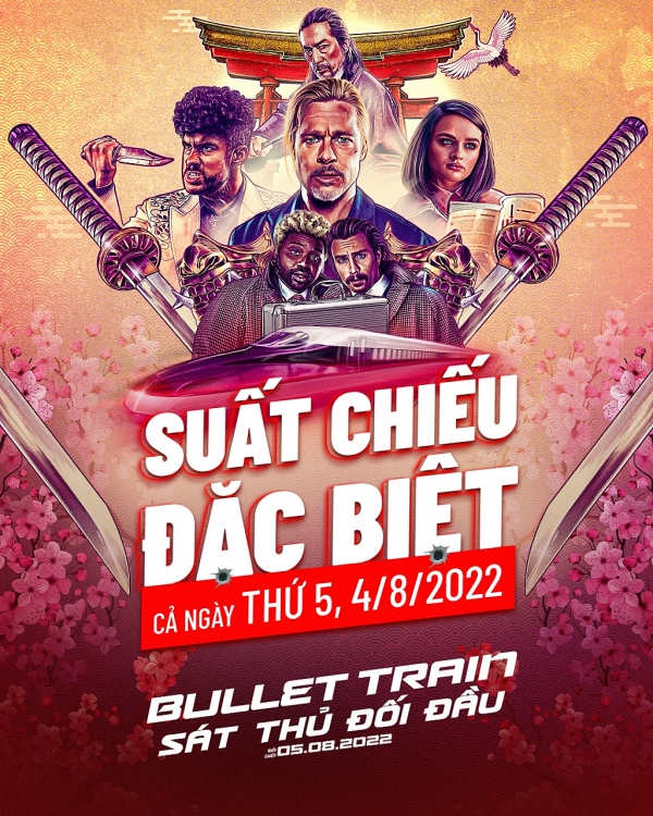 'Bullet train': Sao Việt háo hức tham gia vào chuyến tàu siêu tốc đầy kịch tính của Brad Pitt