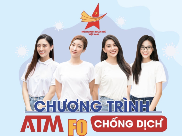Đỗ Mỹ Linh, Trần Tiểu Vy, Lương Thùy Linh và Đỗ Thị Hà làm đại sứ 'ATM F0 chống dịch'