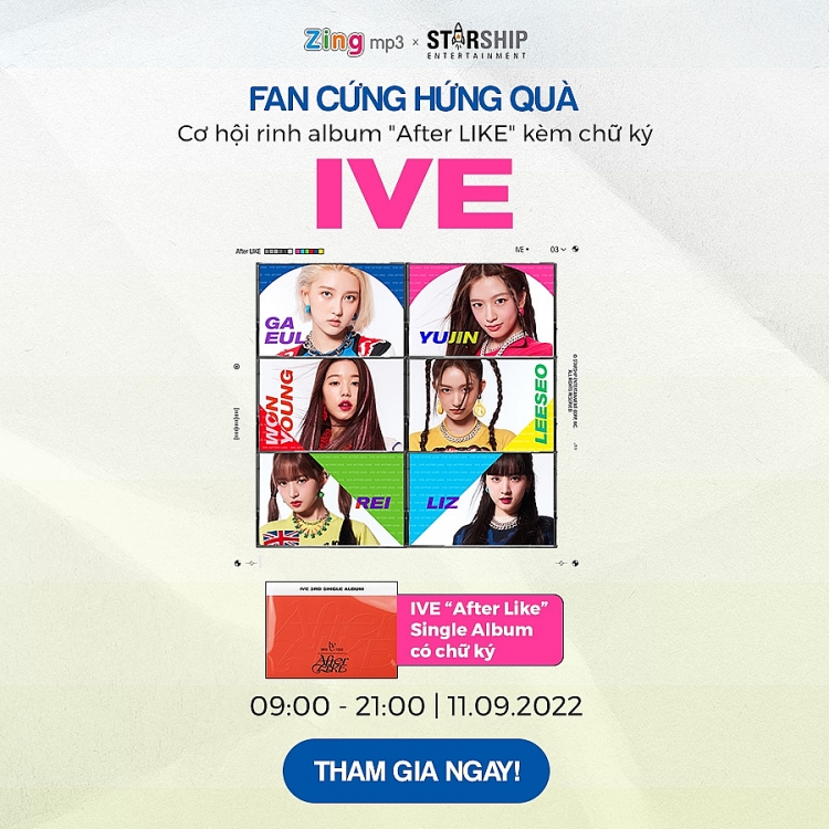 IVE tặng album có chữ ký cho fan Việt trên Zing MP3