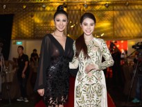 Jolie Nguyễn đọ sắc cùng đương kim 'Hoa hậu Hòa bình Quốc tế 2016'