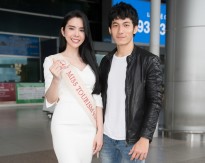 'Người tình Isaac' Liên Bỉnh Phát ra sân bay tiễn Huỳnh Vy đi Philippines
