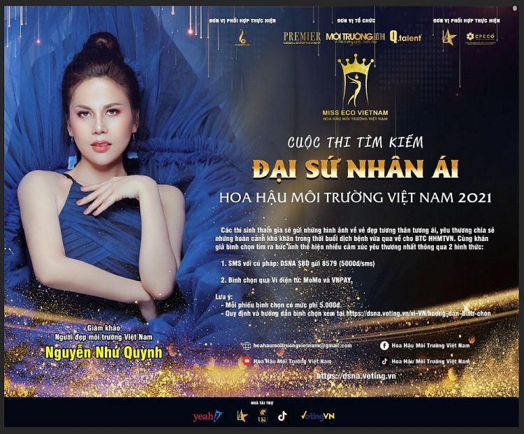 Tìm gương mặt Đại sứ nhân ái cho cuộc thi 'Hoa hậu môi trường Việt Nam'