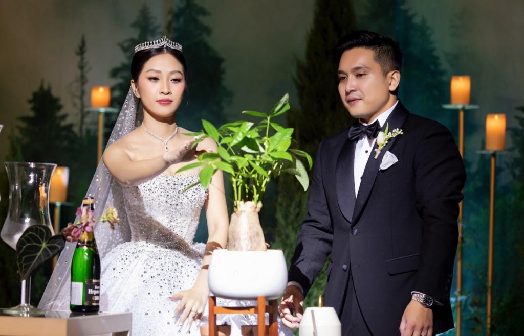 Liêu Hà Trinh bỏ cắt bánh cưới, làm điều đặc biệt trong hôn lễ