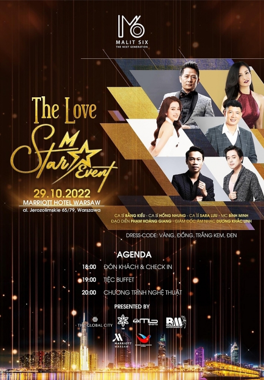 'The love M Star' - Đại nhạc hội cùng Bằng Kiều, Hồng Nhung đến Ba Lan