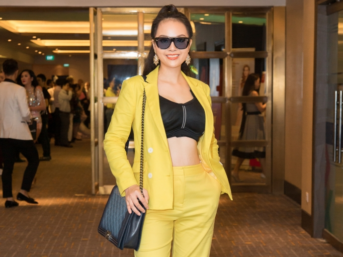 Hoa hậu July Trang Le rạng rỡ khoe sắc trong đêm sự kiện của 'Miss Vietnam Global'