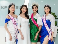 Á hậu Thùy Dung khoe nét đẹp dịu dàng bên top 3 'Hoa hậu Việt Nam 2020'