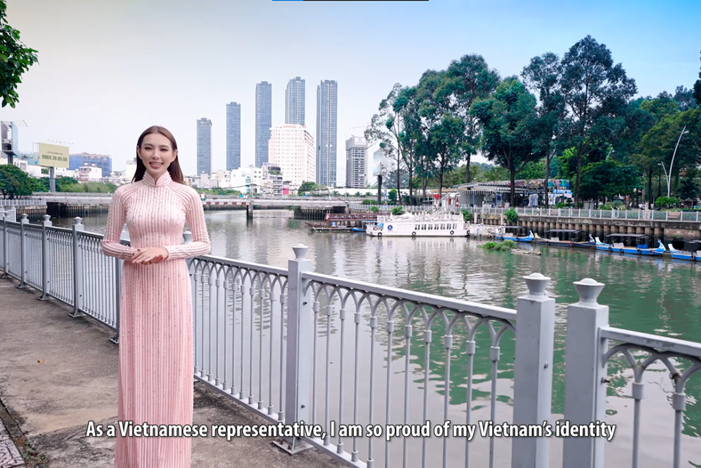 Thùy Tiên kích cầu du lịch Việt Nam thông qua clip giới thiệu gửi đến 'Miss Grand International'