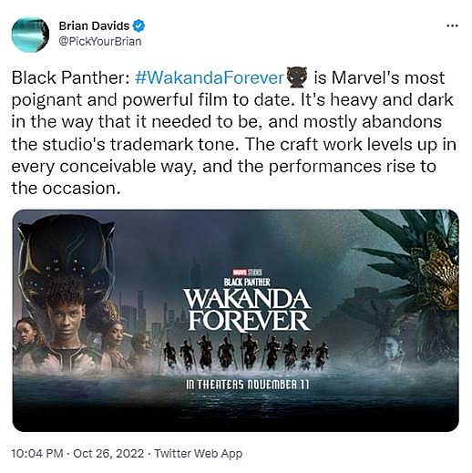 Giới phê bình nhận xét 'Black Panther: Wakanda forever' hoành tráng và cảm xúc hơn cả phần phim đầu tiên