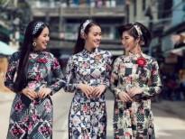Lê Phương, Thanh Trúc, Diệp Bảo Ngọc 'đội nắng' làm người mẫu áo dài Minh Châu