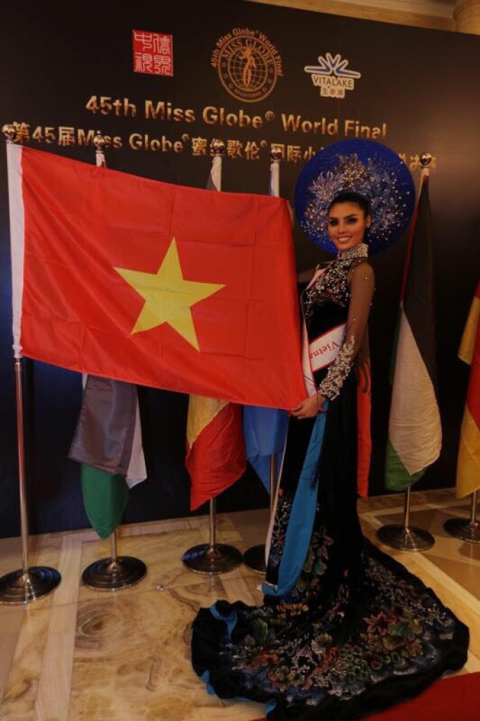 tuyet tran gianh giai miss globe asia tai cuoc thi hoa hau quoc te miss globe 2018