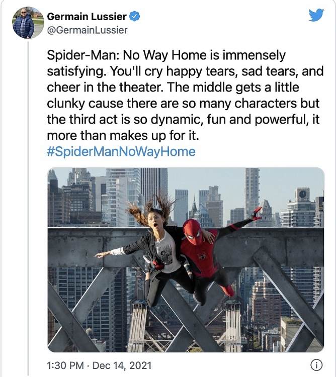 Mạng xã hội Việt Nam và thế giới bùng nổ lời khen phim 'Spider-Man: No way home'