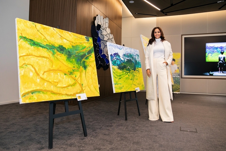 Dàn Hoa hậu, Á hậu tham dự Ngày quốc gia Việt Nam tại World Expo Dubai
