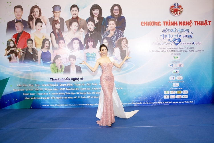Hoa hậu Ngọc Diễm làm đại sứ đêm nhạc thiện nguyện hướng về quê hương
