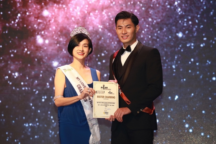Phạm Văn Quốc đăng quang Á vương 1, ẵm luôn 3 giải thưởng phụ tại 'Mister & Miss Asian International 2022'