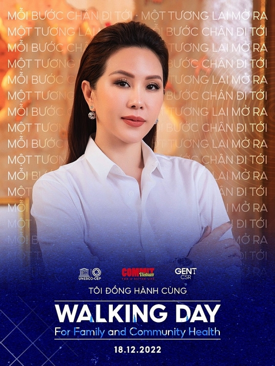 Nghệ sĩ Việt đồng hành cùng 'Ngày hội đi bộ vì sức khỏe gia đình và cộng đồng'
