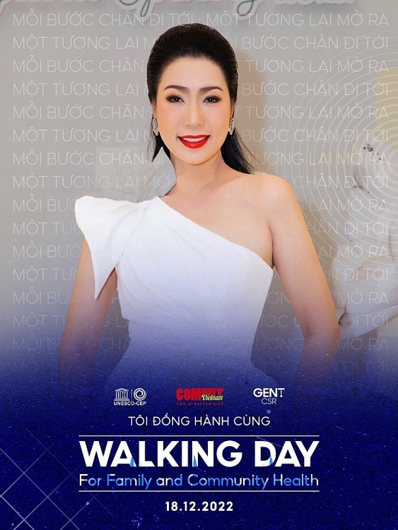 Nghệ sĩ Việt đồng hành cùng 'Ngày hội đi bộ vì sức khỏe gia đình và cộng đồng'