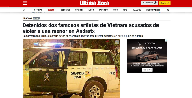 Tổng hợp tin tức vụ án 'chấn động' liên quan đến 2 nghệ sỹ bị bắt ở Tây Ban Nha