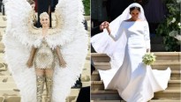 Katy Perry không thích váy cưới của Nữ công tước Meghan Markle