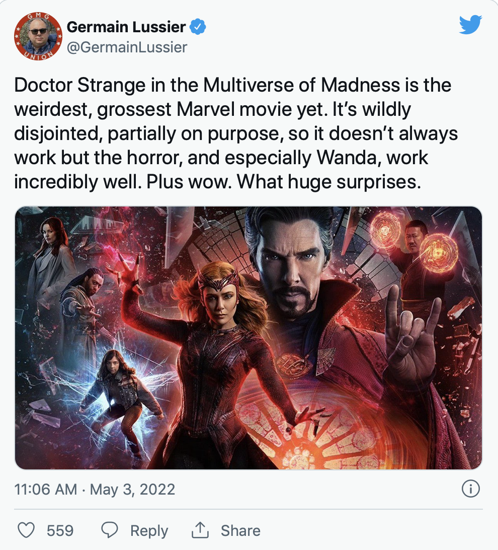 ‘Doctor Strange in the Multiverse of Madness’ nhận ‘cơn mưa lời khen’ từ giới chuyên môn