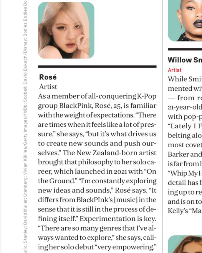 Rosé (BlackPink) là nghệ sĩ châu Á duy nhất góp mặt trong danh sách 'Sao trẻ quyền lực' của Variety