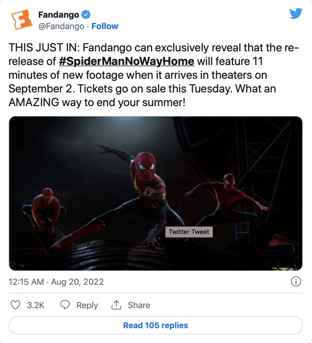 ‘Spider-Man: No way home’ bổ sung thêm nhiều cảnh quay trong lần tái ra rạp