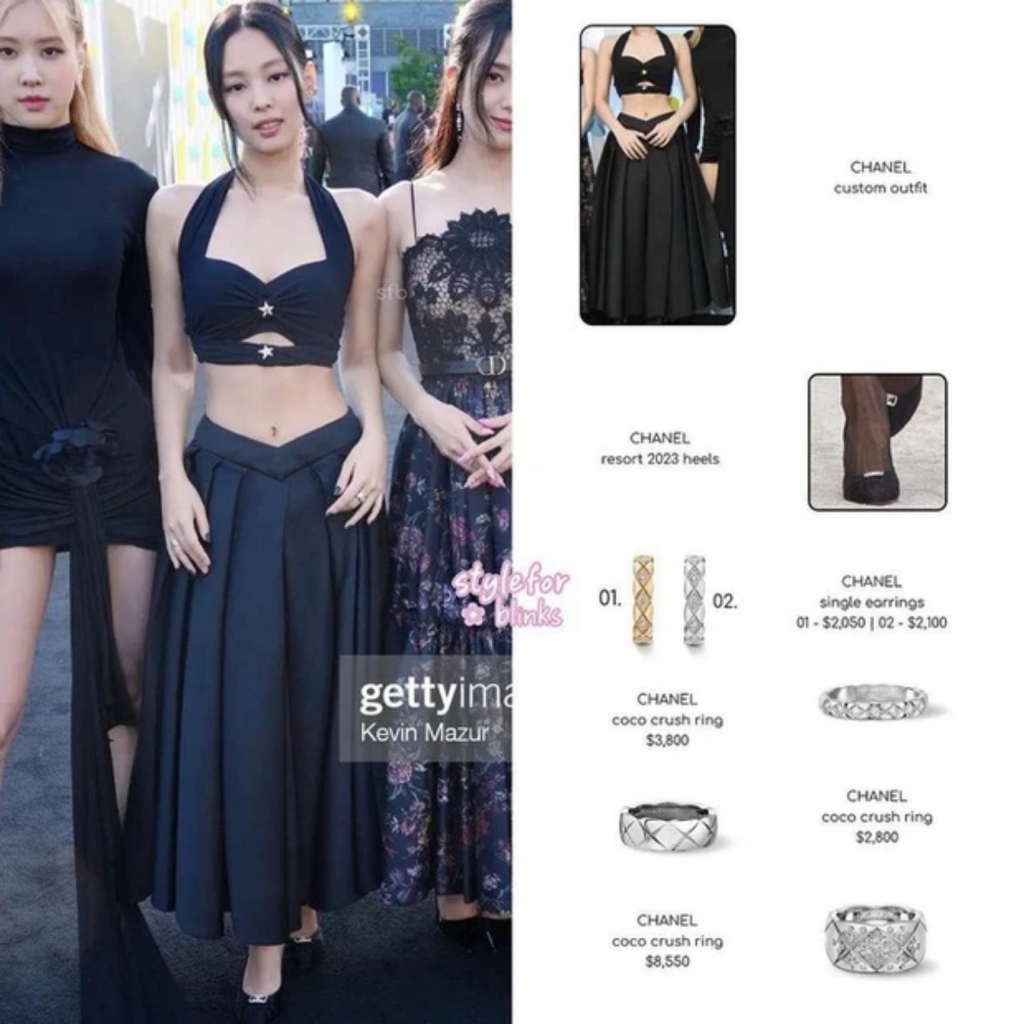 Outfit BlackPink tại Lễ trao giải VMAs: Toàn trang phục sang chảnh