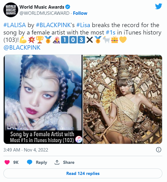 Lisa (BlackPink) phá kỷ lục thế giới của Adele